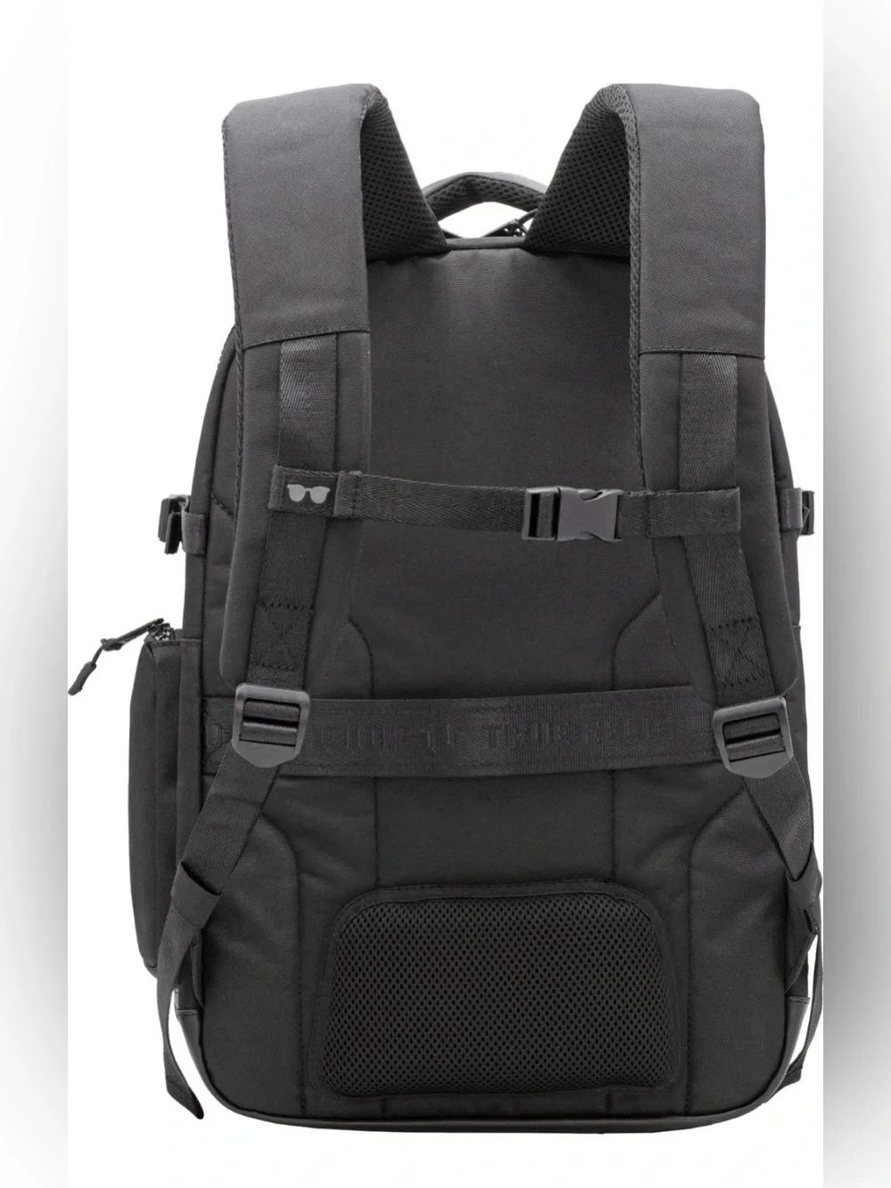 NWT True Religion Hemi Style Black Nylon/Leather Travel Backpack